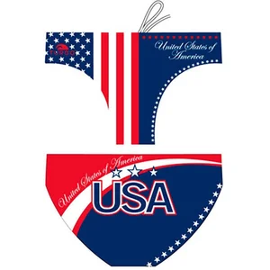 TURBO USA 2012 Zwemslip Heren - Navy / Red - M pas cher
