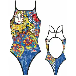 Turbo Maillot De Bain Queen Heart Vintage pas cher