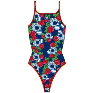 Turbo Roses&skulls Zwemkleding Blauw L Vrouw pas cher