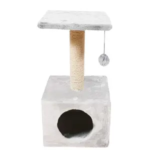 Nayeco - Grattoir à chat Savanna Town Gris Clair 60x30x30cm pas cher
