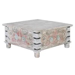 Table Basse En Manguier Multicolore pas cher