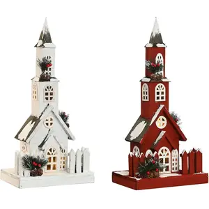 Comparateur de prix : Christmas bauble Home ESPRIT White Red 27 x 18 x 56 cm (2 Units)