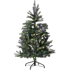 Sapin de Noël - HOME ESPRIT - Vert - Polyéthylène - 130 cm - Multicolo... pas cher