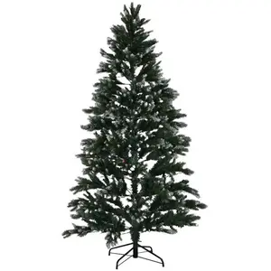 Sapin de Noël Home ESPRIT Vert Métal Polyéthylène Enneigé 130 x 130 x ... pas cher
