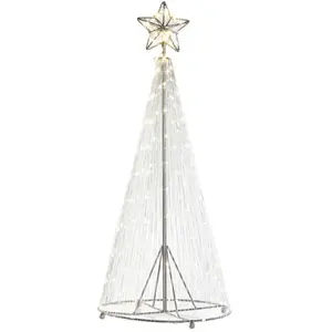 Ornement de Noël dkd home decor argent 25 x 25 x 60 cm pas cher