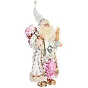 Figurine Décorative DKD Home Decor Père Noël Polyester PVC (45 x 34 x ... pas cher