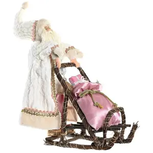 Comparateur de prix : Figurine décorative - DKD HOME DECOR - Père Noël en Bois - Gris et Ros...