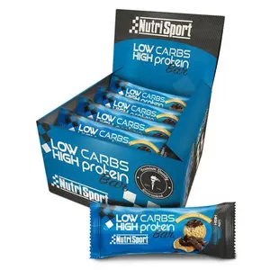 Nutrisport Boîte De Barres énergétiques Low Carb Biscuits Nappés Chocolat 60g 16 UnitésVendu parbikeinn