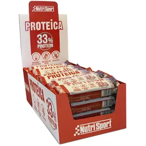 Nutrisport Boîte De Barres Protéinées à 33% Chocolat Double 44g 24 UnitésVendu parbikeinn