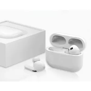 Ecouteur macaron TWS oreillette bluetooth sans fil casque -blanc pas cher