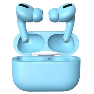 Ecouteur macaron TWS oreillette bluetooth sans fil casque-Bleu pas cher