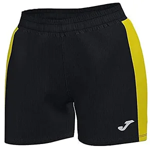 Joma Maxi Short Dames - Zwart / Geel | Maat: XXL pas cher