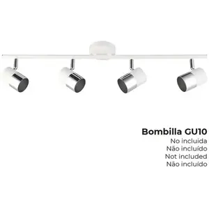 Spotlight EDM 32014 Moon 50 W GU10 70 x 7,6 x 15,2 cm White Ceiling pas cher