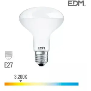 Comparateur de prix : EDM Ampoule led E27 10W R80 équivalent à 60W - Blanc Chaud 3200K
