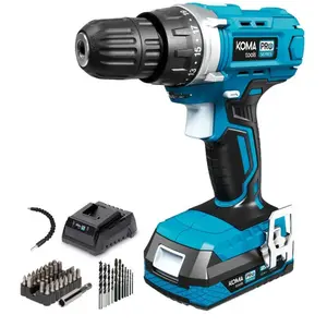 Drill and accessories set Koma Tools Pro Series Screwdriver 40 Pieces pas cher