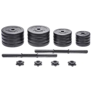 KRF Unisexe -Adult FIT Home PESA DISCOS 30 kg Set 2 Uds de 15 kg c-u, Negro, Taille unique pas cher