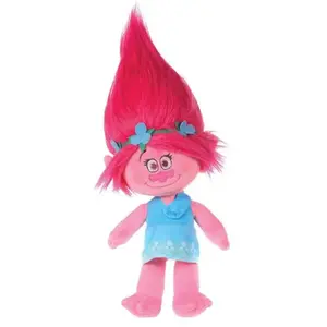 Play by play Les trolls - peluche princesse poppy 30 cm pas cher
