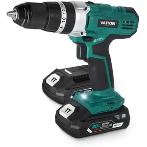 Perceuse à percussion Vatton 20v 2 batteries 2,0 ah pas cher