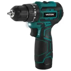 Vatton Perceuse à Percussion Sans Balais 1 Batterie 2.0ah 12v pas cher
