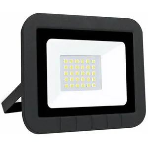 Projecteur LED plat Matel noir IP65 10W chaudVendu parmanomano