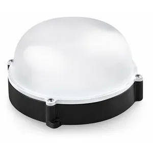 MATEL Applique murale d'extérieur led ronde en métal ip65 noire 12w neutreVendu parmanomano