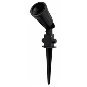 Projecteur sur piquet de jardin 1xe27 matel ip44 pas cher