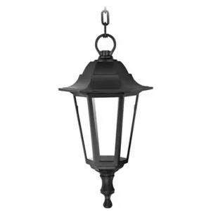 Applique extérieure noire ip44 e27 suspension Matel pas cher