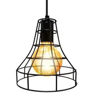 MATEL Applique murale vintage suspendue conique en métal e-27 pas cher