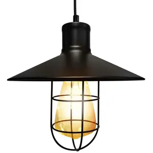 Applique suspendue vintage e-27 matel 300x260mm pas cher