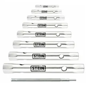 Alfa Dyser - Clé à tube estampillée Stein cr-v 8 pièces pas cher