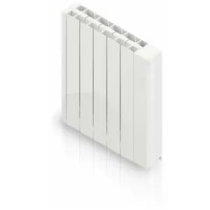 Radiateur électrique à inertie fluide 1000 W HJM Alanis horizontal bla... pas cher