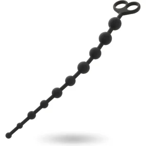 Intense toys - anale kralen - vrij van parabenen - zwart - 34cm - jaid...