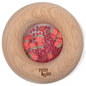 Sombo Petit Boum Hochet sensoriel Sensory Donut fraises pas cher