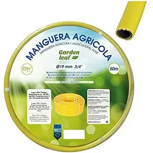 Tuyau agricole jaune ø intérieur 19mm ø extérieur 25mm (3/4') rouleau 50m EDM pas cher