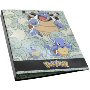 Pokemon® Classeur 4 anneaux Squirtle, fournitures scolaires, classeur, carpesan, trieur, bleu, produit officiel (CyP Brands), vert, 0, Traditionnel pas cher