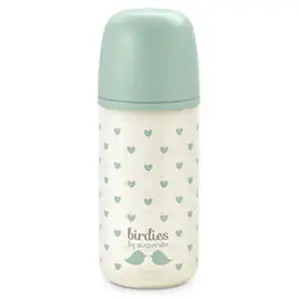 Suavinex Biberon Verre Tétine SXPRO S Birdies Vert 240ml pas cher