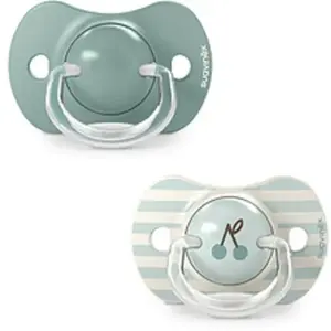 Suavinex Lot de 2 sucettes symétriques SXPro Birdies Vert (18 mois et +) pas cher