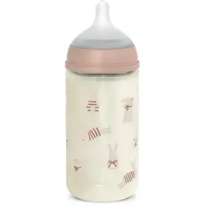 Suavinex Biberon Verre 240ML Tétine SXPro M Wonderland Lapin Rose pas cher