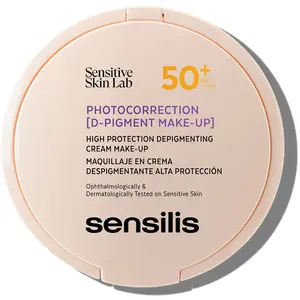 Sensilis Photocorrection D-Pigment Make-Up SPF50+ Natural Rosé, Maquillage en crème dépigmentante, corrige et protège, pour peaux sensibles, 10 g pas cher