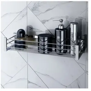 COSMIC - Porte-savon Organisateur de bain | Finition chromée - Install...