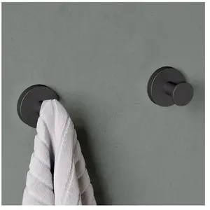 COSMIC Towel Hook Stainless Steel made with Matt Black Finish 5cm pas cher