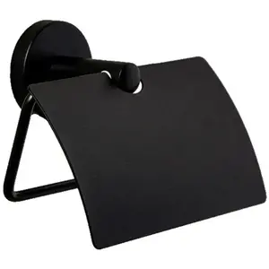 COSMIC Toilet Roll Holder Durable Steel made w- Matt BlackFinishVendu parbricoinn