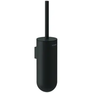 COSMIC Porte-brosse de toilette avec finition mate en acier inoxydable noir pas cher