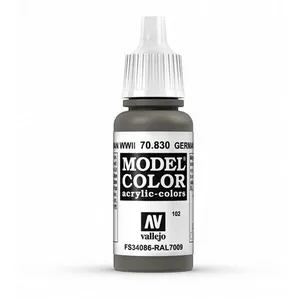 Vallejo Hobbyverf Acrylverf - 70830 Model Color German Fieldgrey - Acryl Verf flesje - 17 ml
