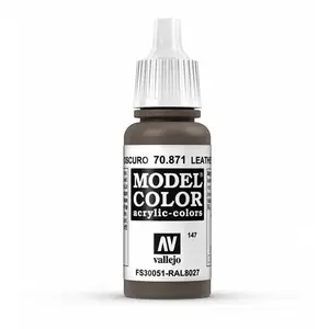 Vallejo Marron Cuir Foncé 147 / 871 Pot De Peinture Acrylique 17ml - P...Vendu parbol