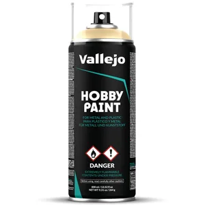 Vallejo Bone White Primer Spray - Hoog gepigmenteerde verf voor modellen - 400 ml