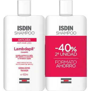 Isdin Lambdapil Shampoing anti-chute pack 2 x 400 ml pas cher