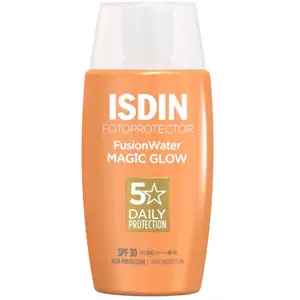 Crème de soleil pour le visage Isdin Fusion Eau magique GLOW SPF 30 50 ml