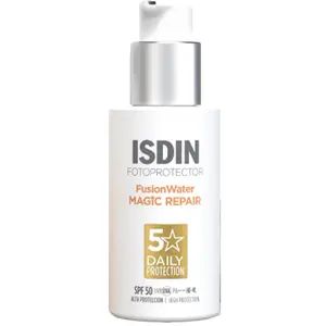 Crème de soleil pour le visage isdin fusion eau magique lueur spf 50 50 ml pas cher