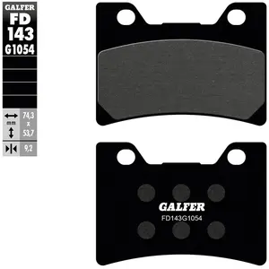 Galfer Plaquettes De Frein à Disque Organiques Fd143-g1054 pas cher